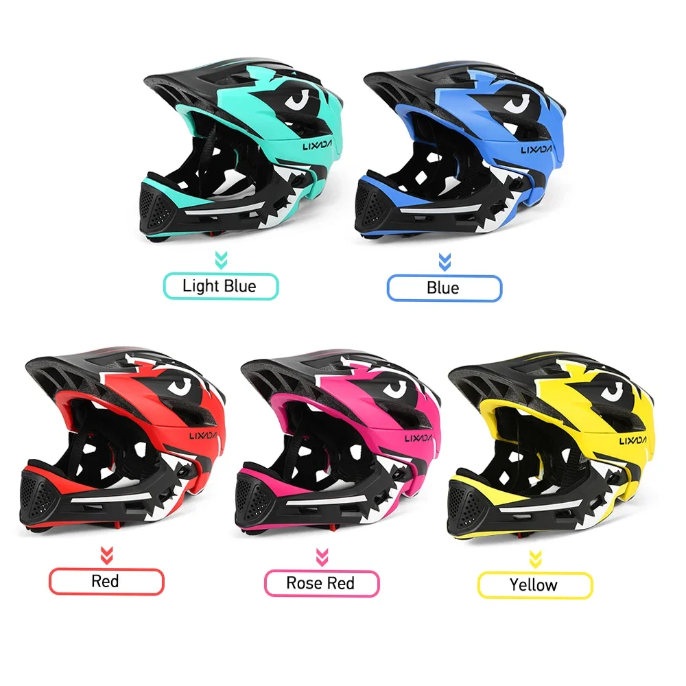 Detachable Full Face Mountain Bike Helmet Adult Children's Sports RacingDownhill MTB Helmet for Mountain Bike Cyclist 5