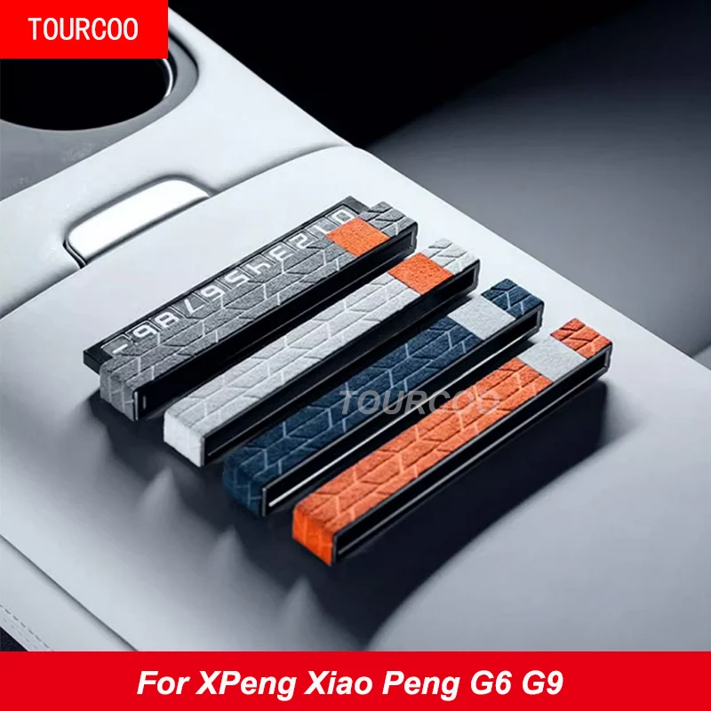 

Для XPeng Xiao Peng G6 G9 2022 2023 центральное управление приборной панели парковочные номерные таблички для телефона из алькантары замшевые аксессуары для интерьера