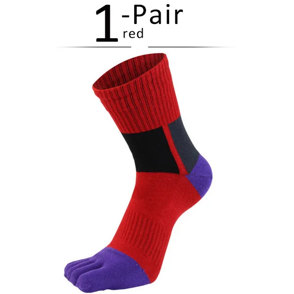 Men's Colorful Compression Toe Socks