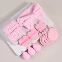 MAANGE 14PCS Makeup Sponge Blender Beauty Egg Cosmetic Powder Puff Sponges with Headband Wristband Facial Makeup Tools Set 2