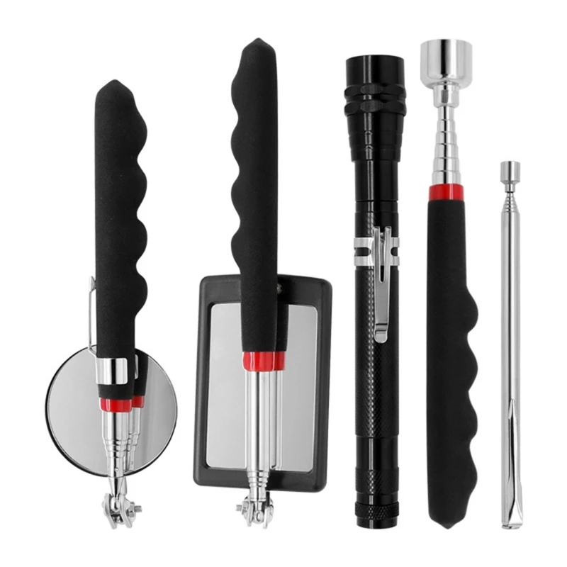 

5Pcs Pick-up Grabber Tool Pick-up Rod and Round Inspection Mirrored Dropship