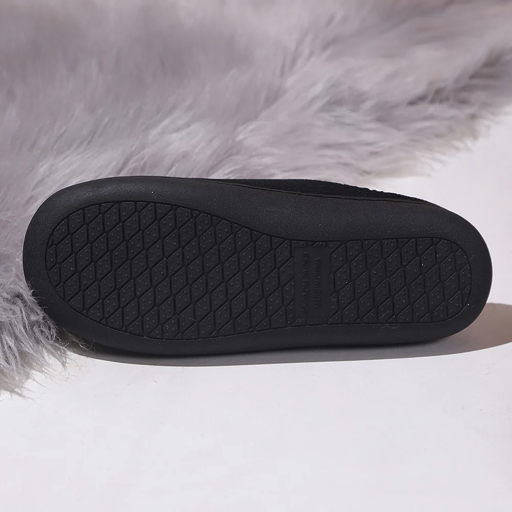 Plush House Slippers Closed Toe Slippers Non-Slip Fluffy Home Slippers Soft Fuzzy Slippers for Indoor Outdoor Bedroom 6