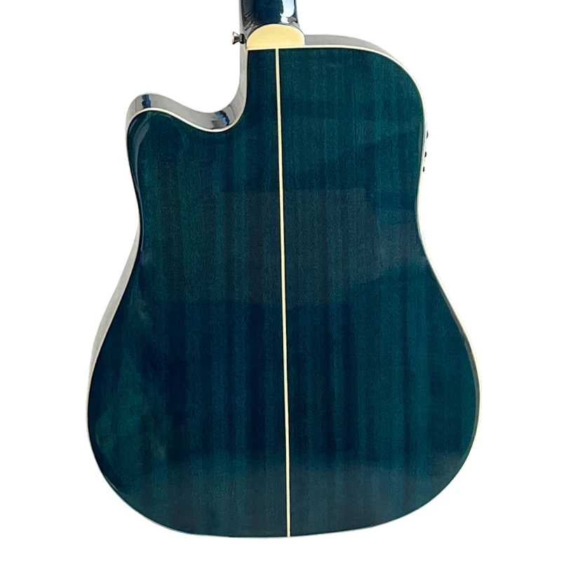 Aiersi Gloss 41 pollici nero rosso bianco blu colore chitarra acustica elettrica mano destra strumento musicale a 12 corde