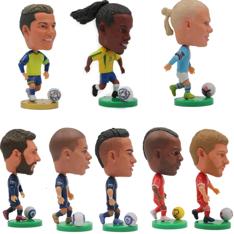 

2023 New Football Fans Supplies Doll Figure Action Keychains Doll 7cm Height Famous Soccer Star Player Model Key Birthday Gift