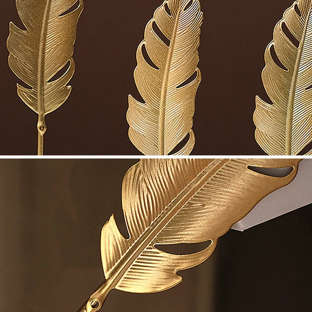 Nordic Gold Ginkgo Leaf Sculpture 4