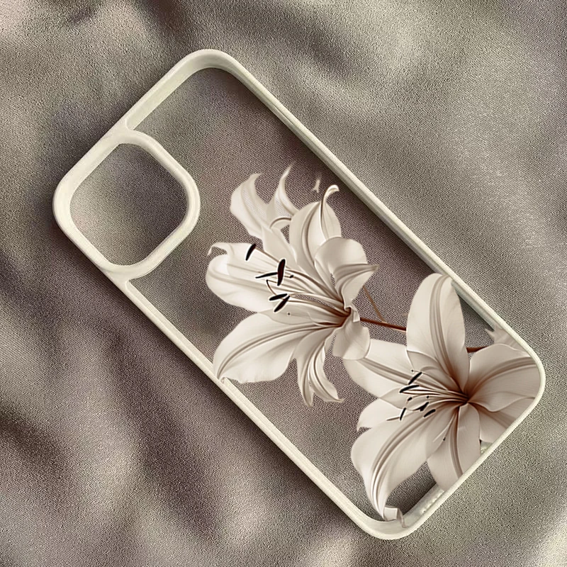 Elegant Vintage Lily Floral Phone Case Cover