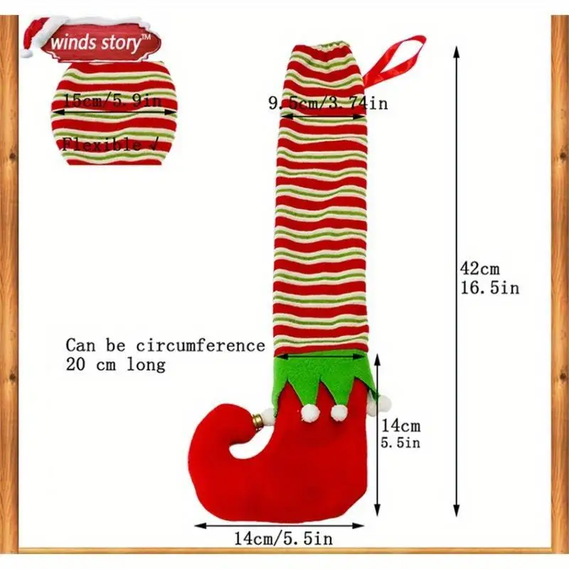 Christmas Decorative Chair Leg Covers Fabric Cartoon Table And Chair Covers Christmas Holiday Party Home Decor Table Leg Covers