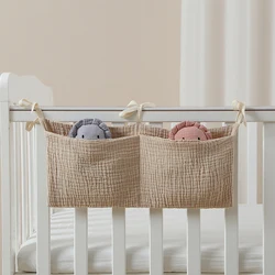 Infant Nursery Organizer: Portable Hanging Storage for Diapers and Baby Essentials (Light Khaki)