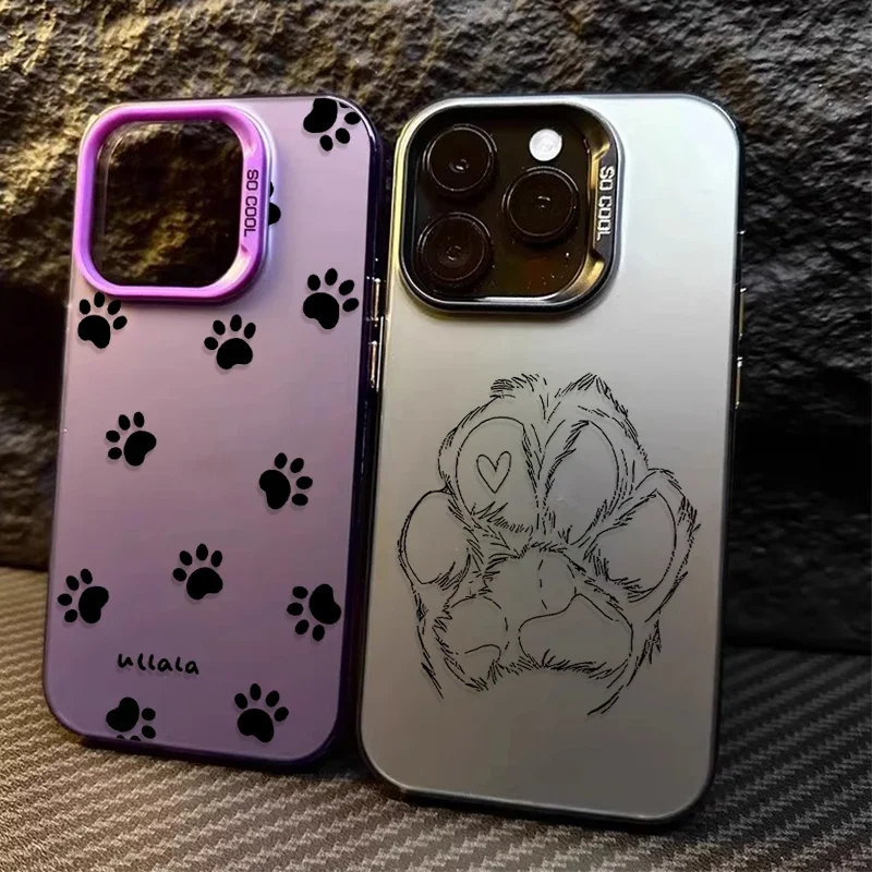 Adorable Paw Print Protective Pet Lover's Phone Case