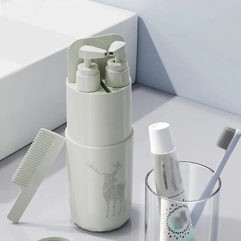 8-in-1 Toiletry Set 8-in-1 Toothbrush Cup Toiletries For Travel Multi-Functional Travel Must-Haves For Bathroom Business Trip