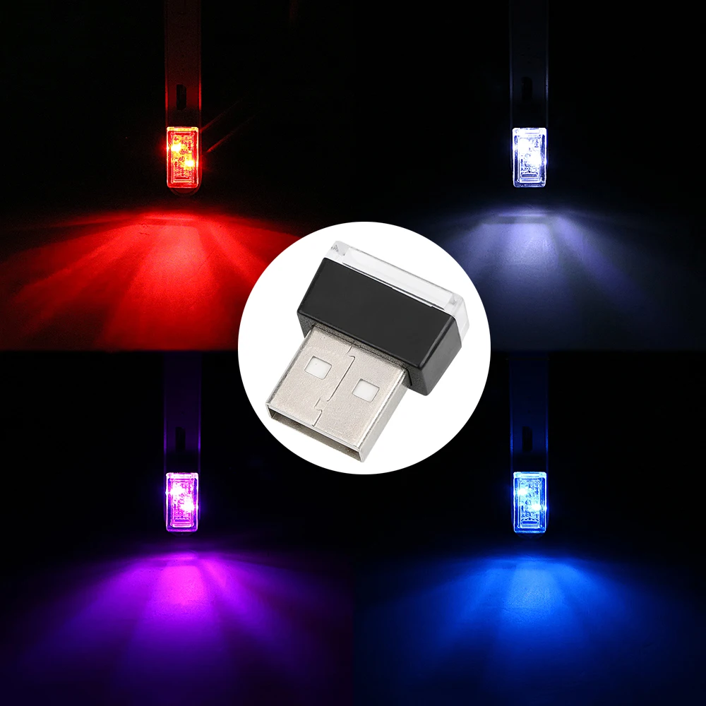 Usb Light Car Interior Ambient Lamp Mini Led Rgb Lampadina Decorativa Off Road 4X4 Caravan Rv Truck Accessori Automobilistici