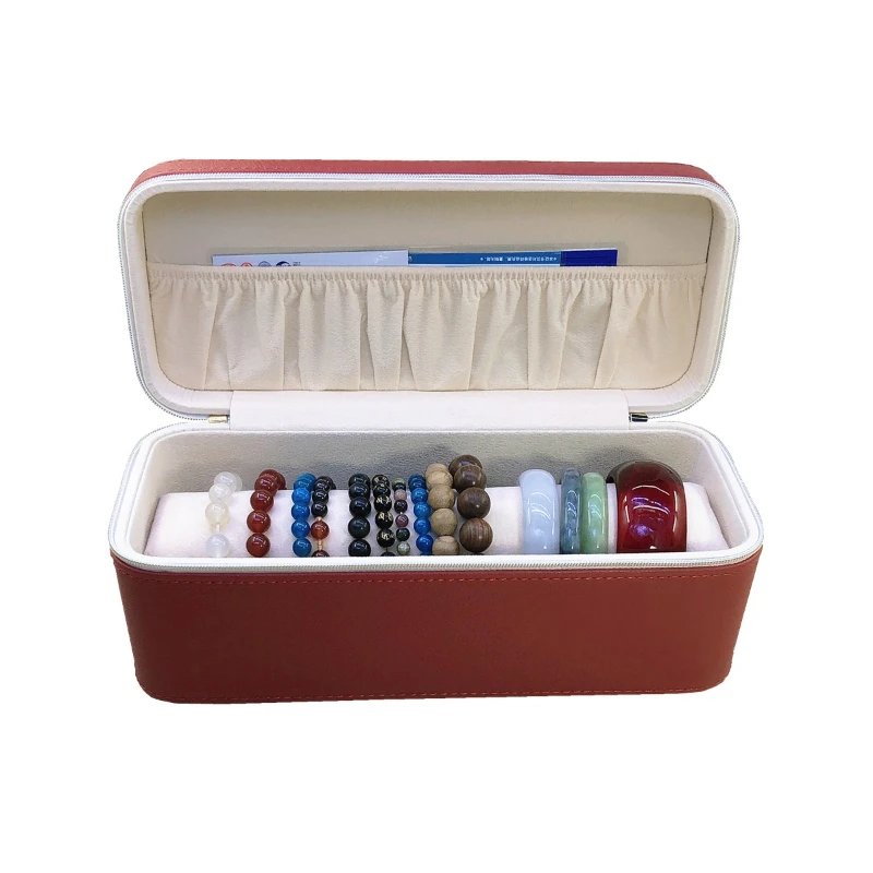 Leather Jewelry Box Storage Big Size Jewelry Boxes Organizer Bracelet Display Stand Collection Accessories Gift Idea for Women
