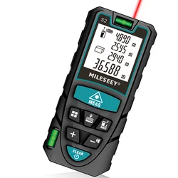 MILESEEY S2 Enhanced Laser Distance Meter with Double Horizontal Bubble - 120m (S2)