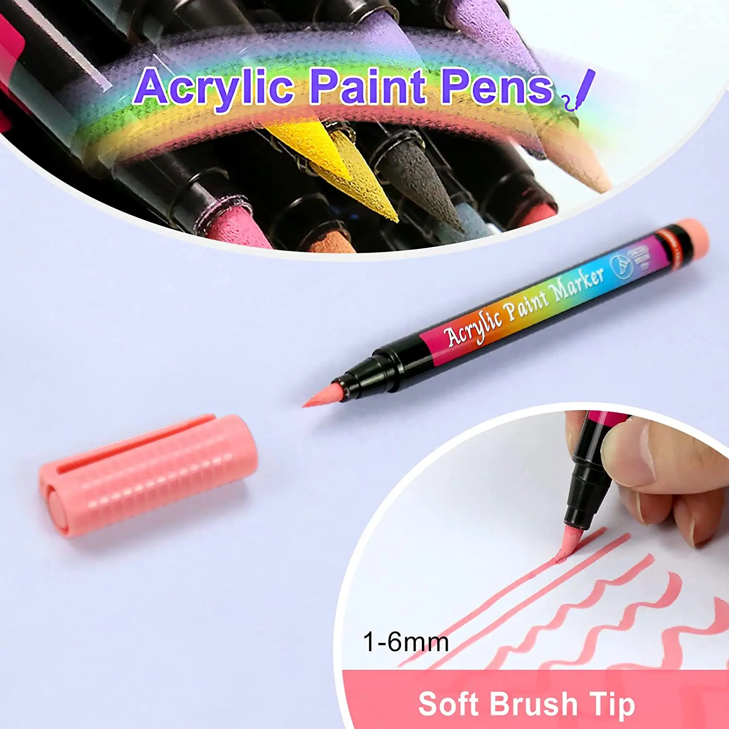 Professional 12/24 Colors Wink of Markers DIY Scrapbooking Crafts Soft  Brush Pen Art Markers for