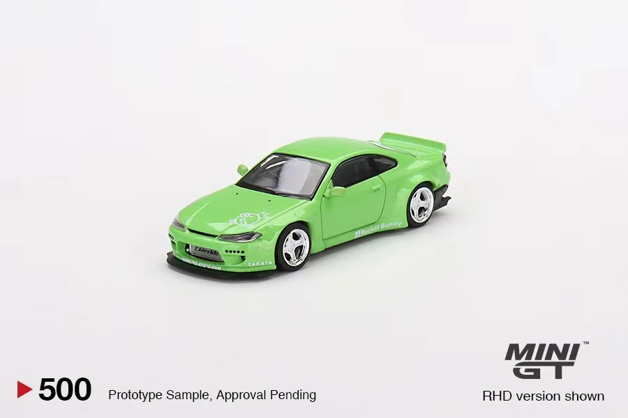 

Миниатюрная модель 1:64 Silvia Pandem (S15) #500, литая модель гоночного автомобиля, детские игрушки, подарок