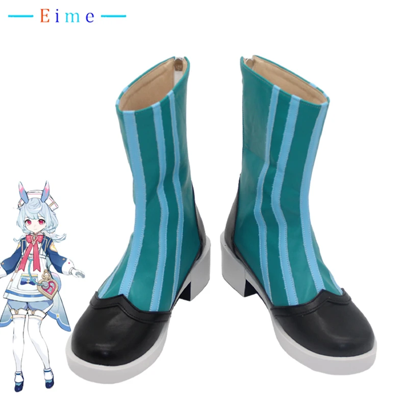 

Sigewinne Cosplay Shoes PU Leather Shoes Game Genshin Impact Cosplay Props Halloween Carnival Boots Custom Made