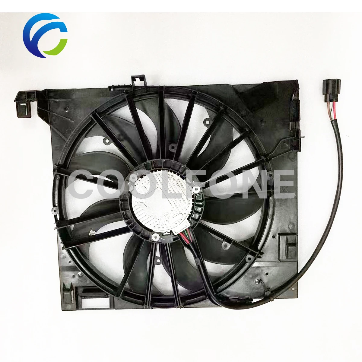 Electric cooling radiator fan with motor for jaguar xf xj xkr xjr 3 0t