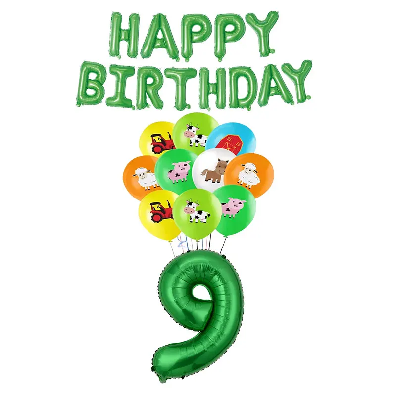 Zenon Farm Geburtstag Party Geschirr Kinder Tasse Teller Serviette Strohhalme Ballon Aufkleber Hintergrund Dekoration Zenon Farm Party Supplies – Detail 39