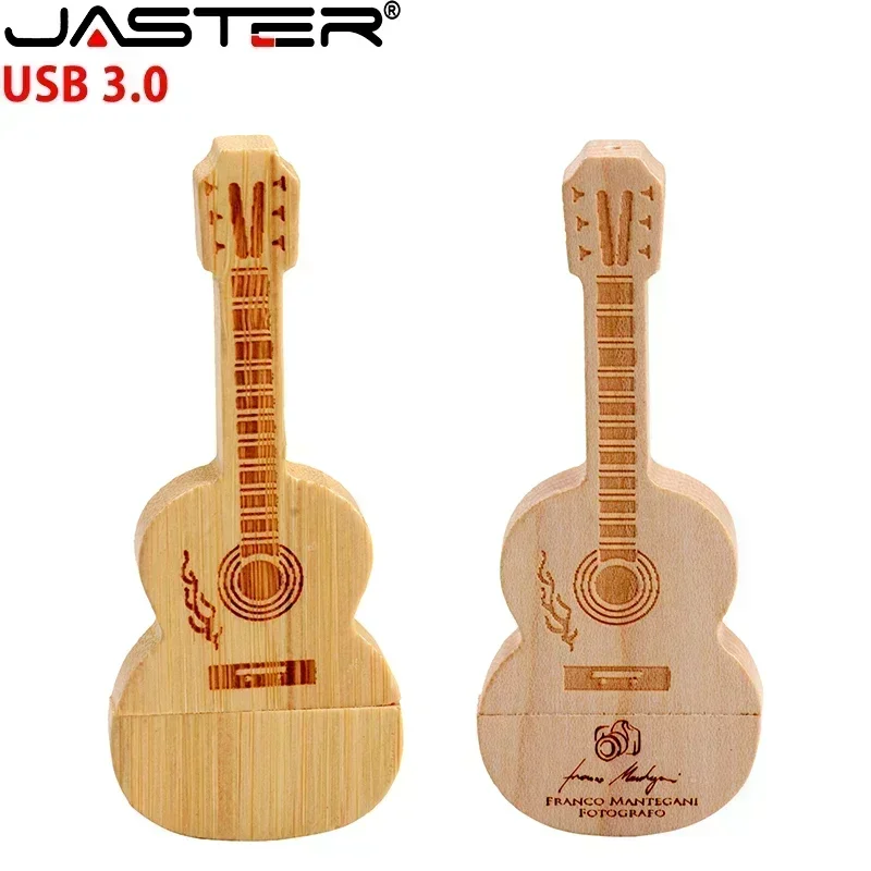 JASTER 기타 USB 3.0 플래시 드라이브 나무 상자 메모리 스틱, 크리에이티브 결혼 선물, 펜드라이브 무료 커스텀 로고, 16GB, 32GB, 64GB, 128GB