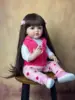 48/55 CM Full Silicone Body Reborn Baby Girl Doll Vinyl Classic Dress Up Birthday Gift Bath Toy 4