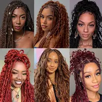 Vague profonde en vrac cheveux humains pour tressage sans trame tressage humain cheveux pour Boho tresses brésilien vierge Extensions de cheveux humains 33 # 5