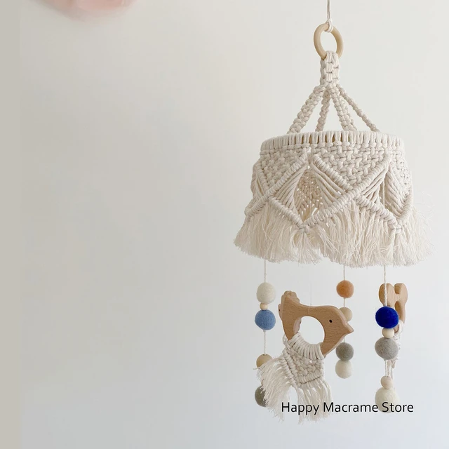 Wooden Ring for Baby Mobile Hanger Macrame and Other Craft