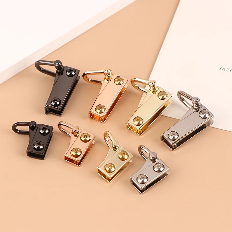 2pcs Leather Craft Bag Strap Metal Gusset Hanger Clamps Bag Side Edge  Anchor Link Hardware with Double Rings - AliExpress