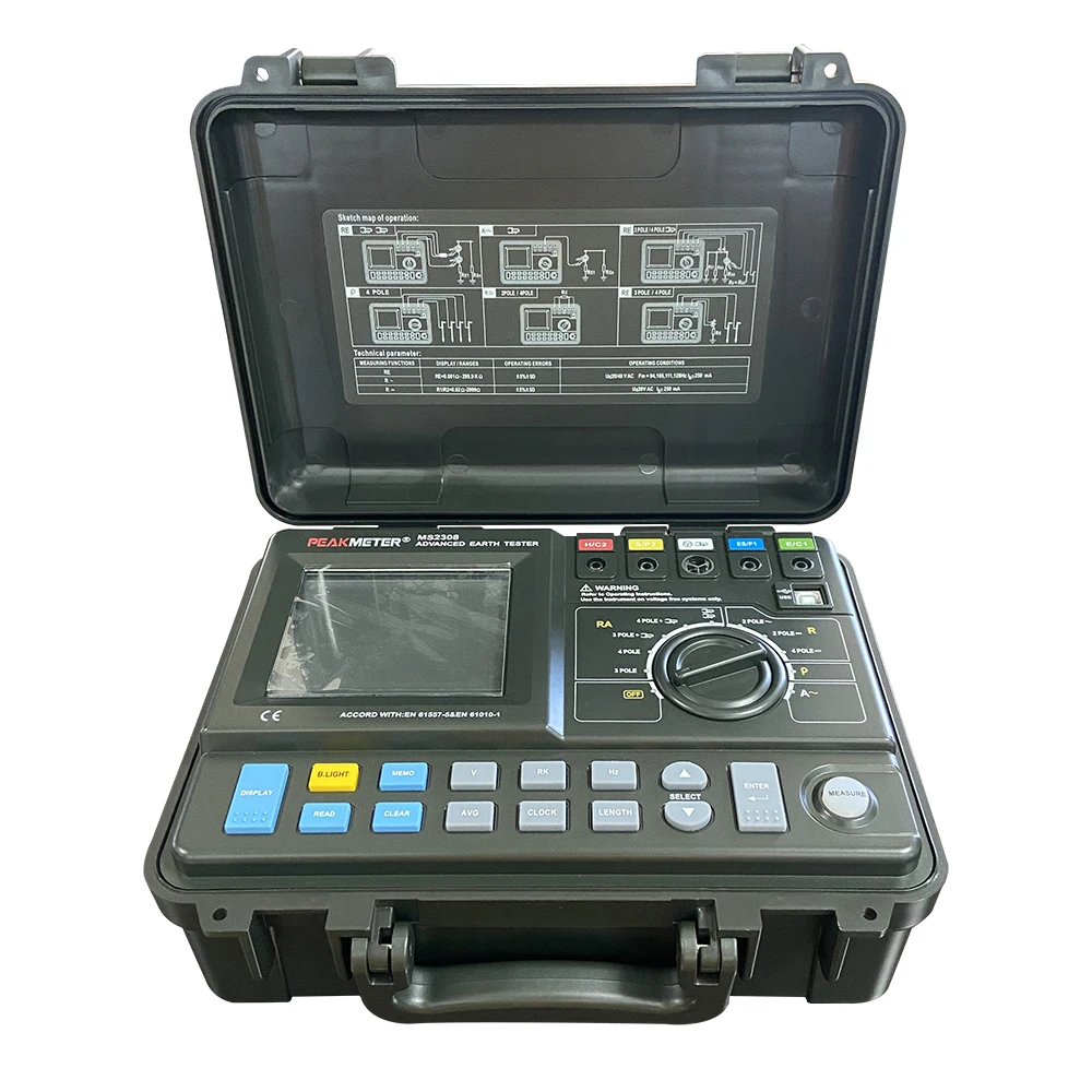 

Geohm Earth Resistance Tester Earth Leakage Test with Multimeter