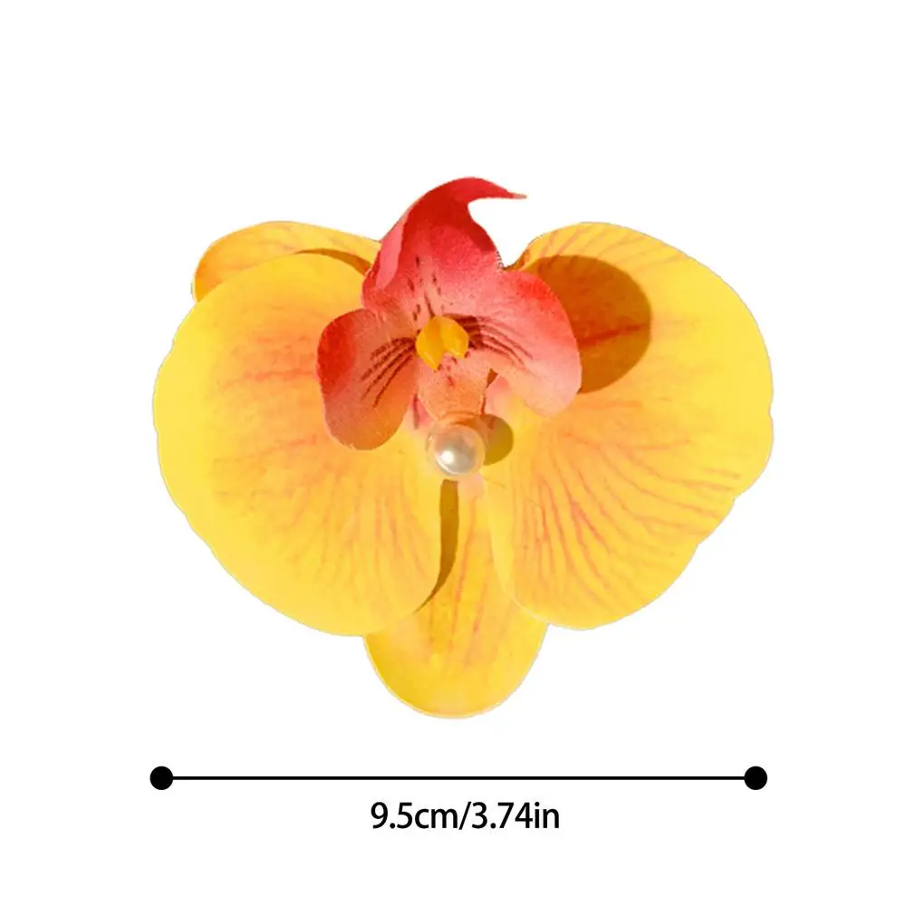 Pince cheveux fleur orchidée - blanc - RC002746 - Au quotidien