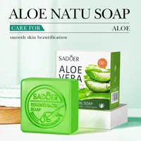 Savon naturel nettoyant lisse à l'aloe Vera, huile essentielle lisse faite à la main, 100g 1