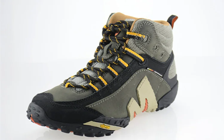 Merrell GORE-TEX-zapatos de senderismo de cuero genuino para hombre,  zapatillas originales para acampar al aire libre, montañero, café,  escalada, 39-46 - AliExpress