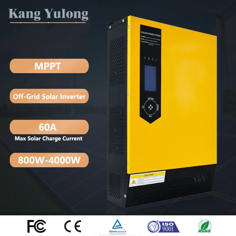 Onda Sinusoidale Pura Offgrid 24V 48V 0.8Kw 1.2Kw 1.6Kw 2.4Kw 4Kw A Bassa Frequenza Mppt Off Grid Power Inverter Solare