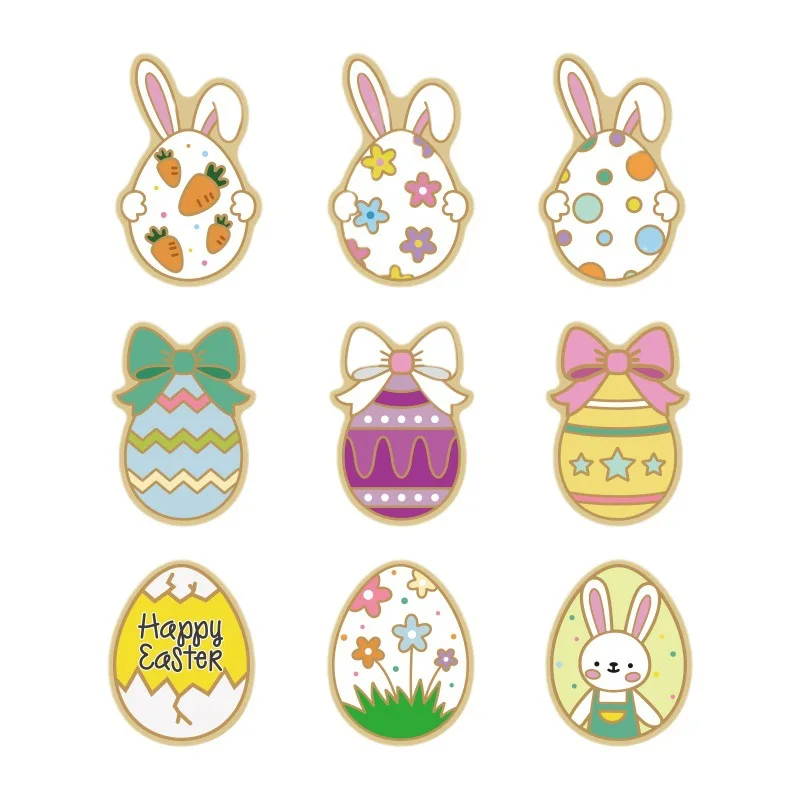 Easter Plastic Cookie Cutter Rabbit Egg Biscuit Cutter 3D Cartoon Bunny Molds Baking Tools Party Cupcake DIY Supplies 1Set cookie cutter baking mold cookie mould cookie printing mold