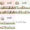 Mr Paper, 3 rolls/bag White Ink Tape - Patio Fence Series Tape Set washi tape set colourful stationery supplies 6
