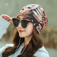 Women's Beanies Caps Printed Pullover Cap Chemotherapy Cap Pile Pile Cap Outdoor Hat Turban Cap Spring and Summer Breathable Cap 1