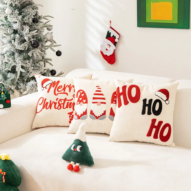 

Christmas Pillowcase Christmas Plaid Sofa Living Room Cushion Cover Christmas Decoration Thanksgiving Decoration