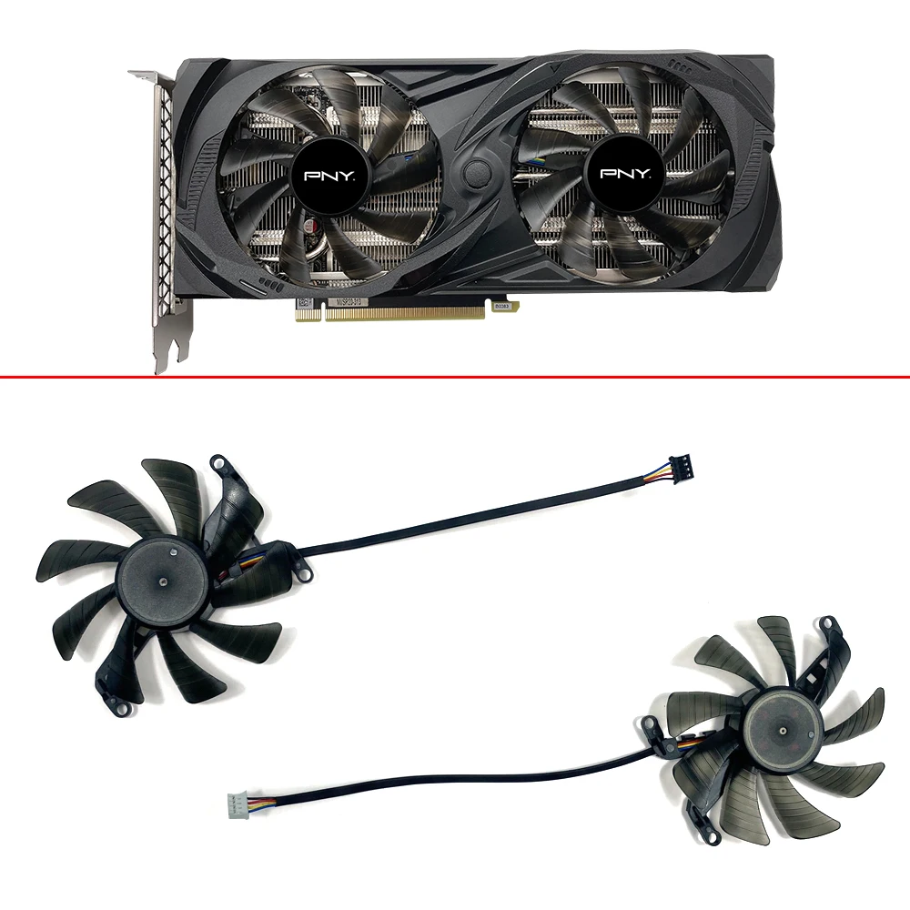 Ventola Di Raffreddamento 85Mm 4Pin Rtrtx3060 Ti Gpu Ventola Scheda Grafica Sostituzione Ventola Per Pny Rtx 3060 12Gb Montante Rtx 3060 Ti