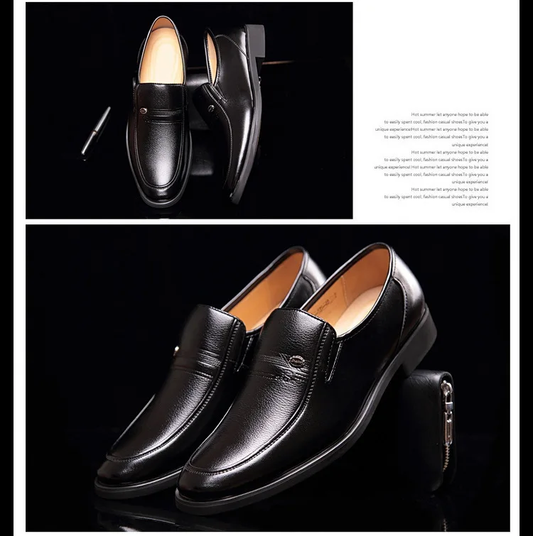Lieder Männer Formal Mark 2024 Männer Loafers Mokassinen Atmungsaktiv Slip-on Schwaarz Fuerschue Plus Gréisst 38-44_voghion.com