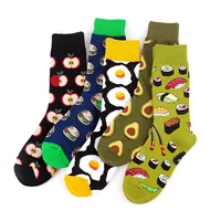 Chaussettes de course en coton pour hommes, 10 pièces = 5 paires, neutre, Cool, drôle, hip hop, décontracté, Pastel, ensemble de tubes longs, imprimé à la mode, Harajuku, sport 2