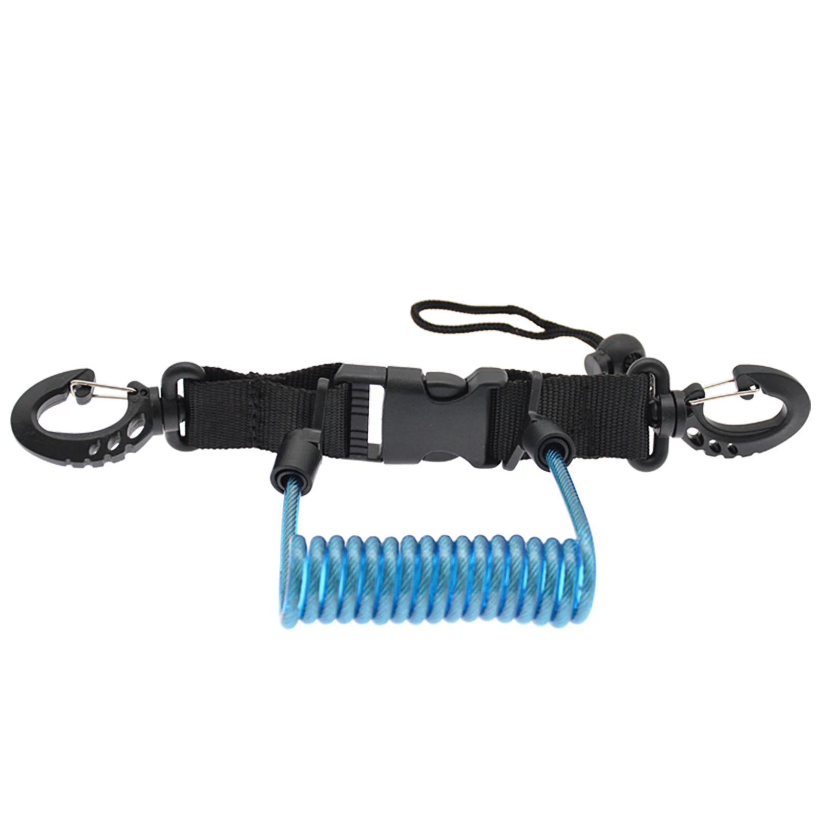 Spiral Coil Cable Anti-lost Camera Flashlights Safety Leash for Diving Snorkelling Surfing Kayaking camera cable leash