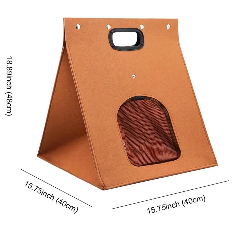 Washable Collapsible Felt Pet Nest, Creative Breathable, Outdoors, Removable, Multi-functional, Bed for Puppy and Cat