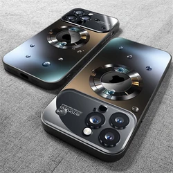 Luxury Glass Camera Lens Protection Case with MagSafe - Compatible Magnetic Phone Cover - iPhone 18 Pro (Black)