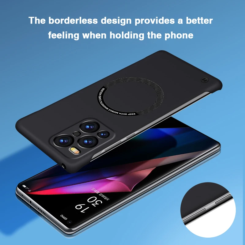 Luxury Magnetic Phone Case - Frameless, Lightweight, Hard PC Back Cover Housing
