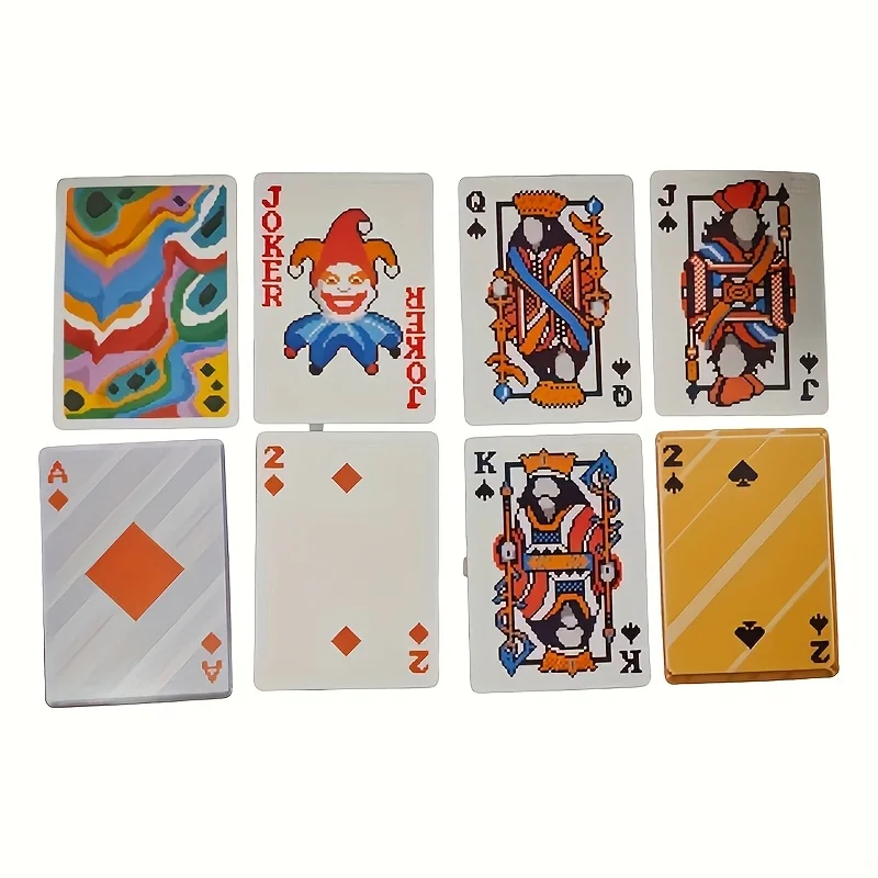 54개의 Clown 카드 놀이는 Mahjo와 같은 특별한 게임 카드 및 파티 엔터테인먼트 카드 놀이에 적합합니다.