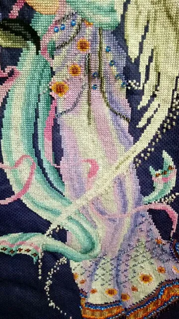 Moon fairy Bella Cross Stitch Kit Aida Fabric Cotton Thread Beads Embroidery Craft Set cross stitch kit cross stitch tools