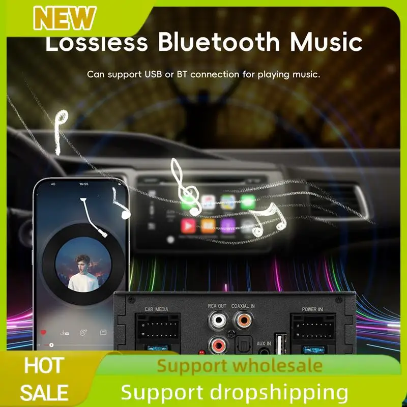Excellent Car Digital Signal Processor Amplifier For Radio Stereo Subwoofer With Fiber Optic Input Plug And Play