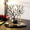 Jewelry Display Stand Tray Tree Storage Racks Earrings Necklaces Rings Jewelry Boxes Case Desktop Organizer Holder Make Up Decor 2