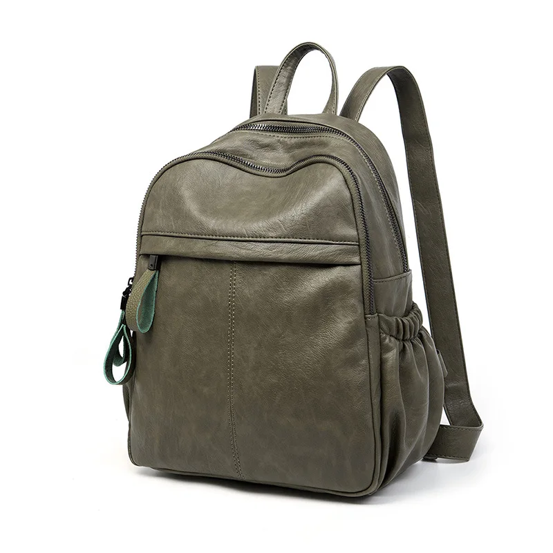 

Anti-theft Leather Backpack Women Fashion Shoulder Bag Ladies High Capacity Travel Backpack Designer School Bags Girls C1913