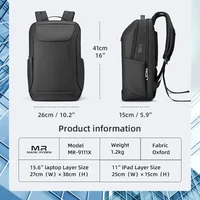 Mark Ryden 15.6 inch Laptop Backpacks Outdoor Travel School Bag Fashion USB Bag Packs Waterproof Men Backpack Bag 2