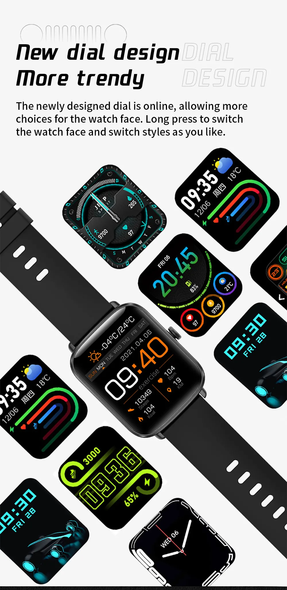 LIGE New Smart Watch Men Women Full Touch Bracelet Fitness Tracker Sport Watches Blood Pressure Smart Clock Smartwatches Ladies